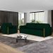 Conjunto Sofá 3 Lugares 223cm e Poltrona 98cm Amaranto M22 Veludo Verde - Mpozenato