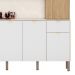 Cozinha Compacta 8 Portas 161cm Soul K02 Freijó/Ártico - Mpozenato