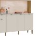 Cozinha Compacta Com Balcão 200cm Louvre K02 Freijó/Soft - Mpozenato