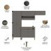 Cozinha Compacta Com Balcão 221cm Vivian Plus Freijó/Gris Z06 - Mpozenato