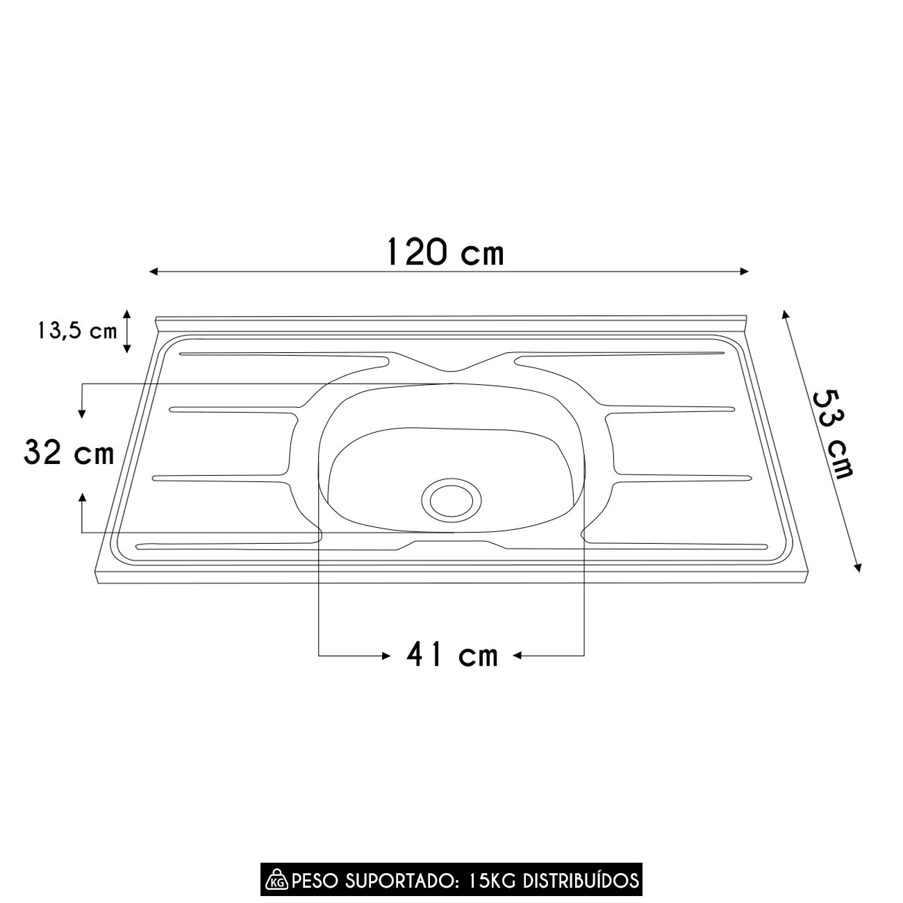 Cozinha Compacta e Pia 120cm Luiza Freijó/Ripado/Off Acetinado Z44 - Mpozenato