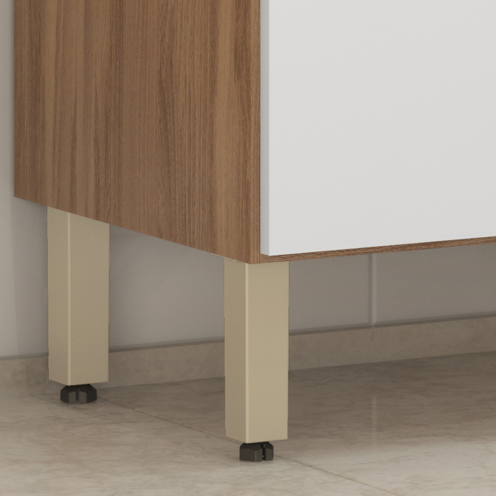 Cozinha Modulada Compacta 3 Peças Dama D02 Amendola/Branco - Mpozenato
