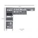 Cozinha Modulada Compacta 3 Peças Dama D02 Amendola/Branco - Mpozenato