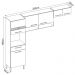 Cozinha Modulada Compacta 3 Peças Dama D02 Avena/Grafito - Mpozenato