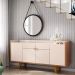 Cristaleira Adega Órfeo Buffet Sinfonia e Espelho 67cm H01 Off White/Cinamomo - Mpozenato