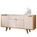 Cristaleira Adega Órfeo Buffet Sinfonia e Espelho 67cm H01 Off White/Cinamomo - Mpozenato