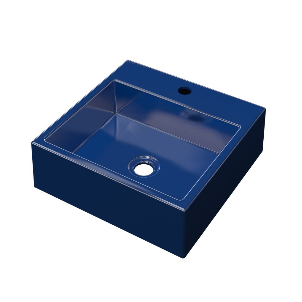 Cuba Pia De Apoio Para Banheiro Quadrada Q355W Azul Escuro C08 - Mpozenato