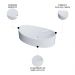 Cuba Pia Para Banheiro Oval Canoa 46cm Tânia C08 Branco - Mpozenato