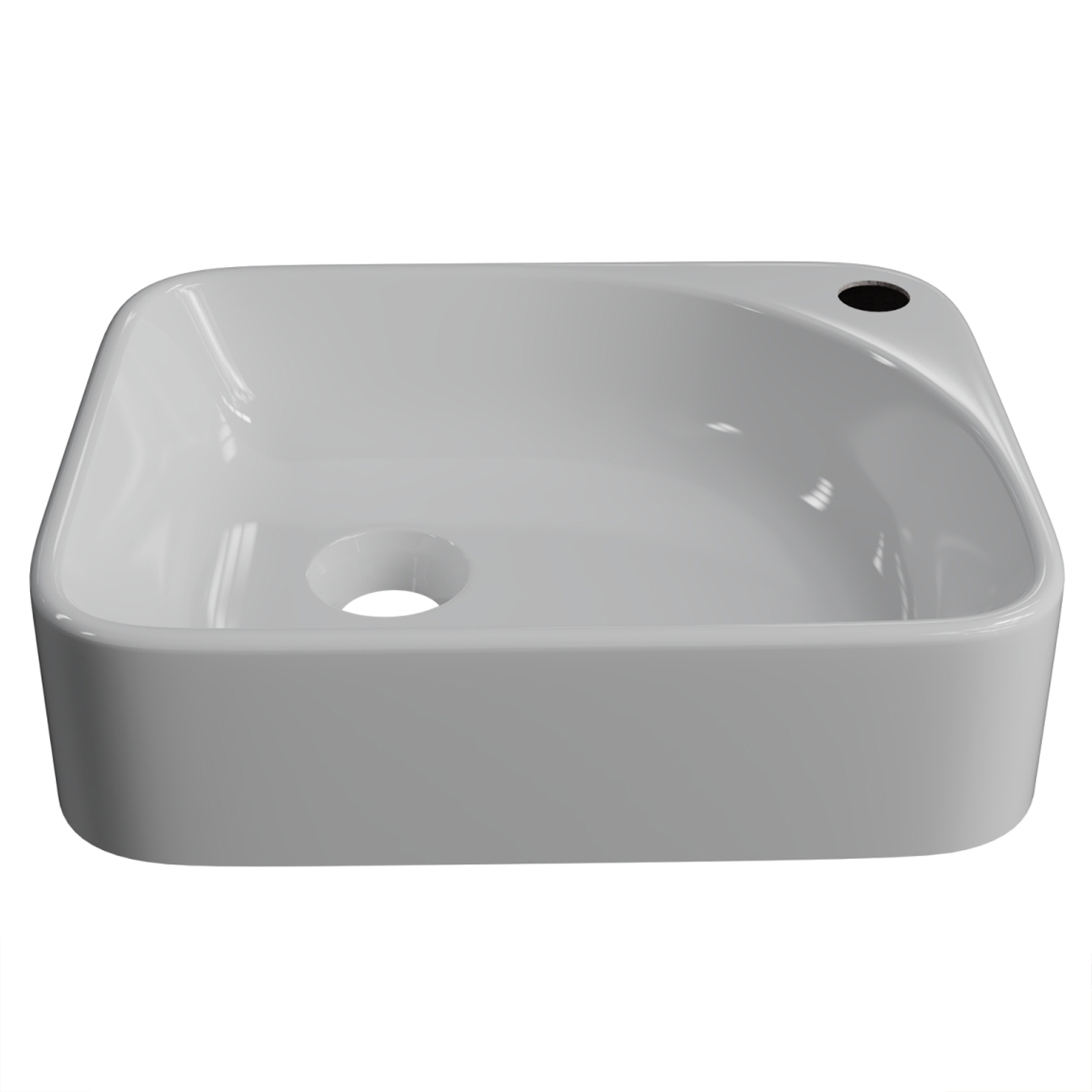 Cuba Pia Para Banheiro Retangular 36cm Jasmin C08 Branco - Mpozenato