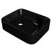 Cuba Pia Para Banheiro Retangular 36cm Jasmin C08 Preto - Mpozenato