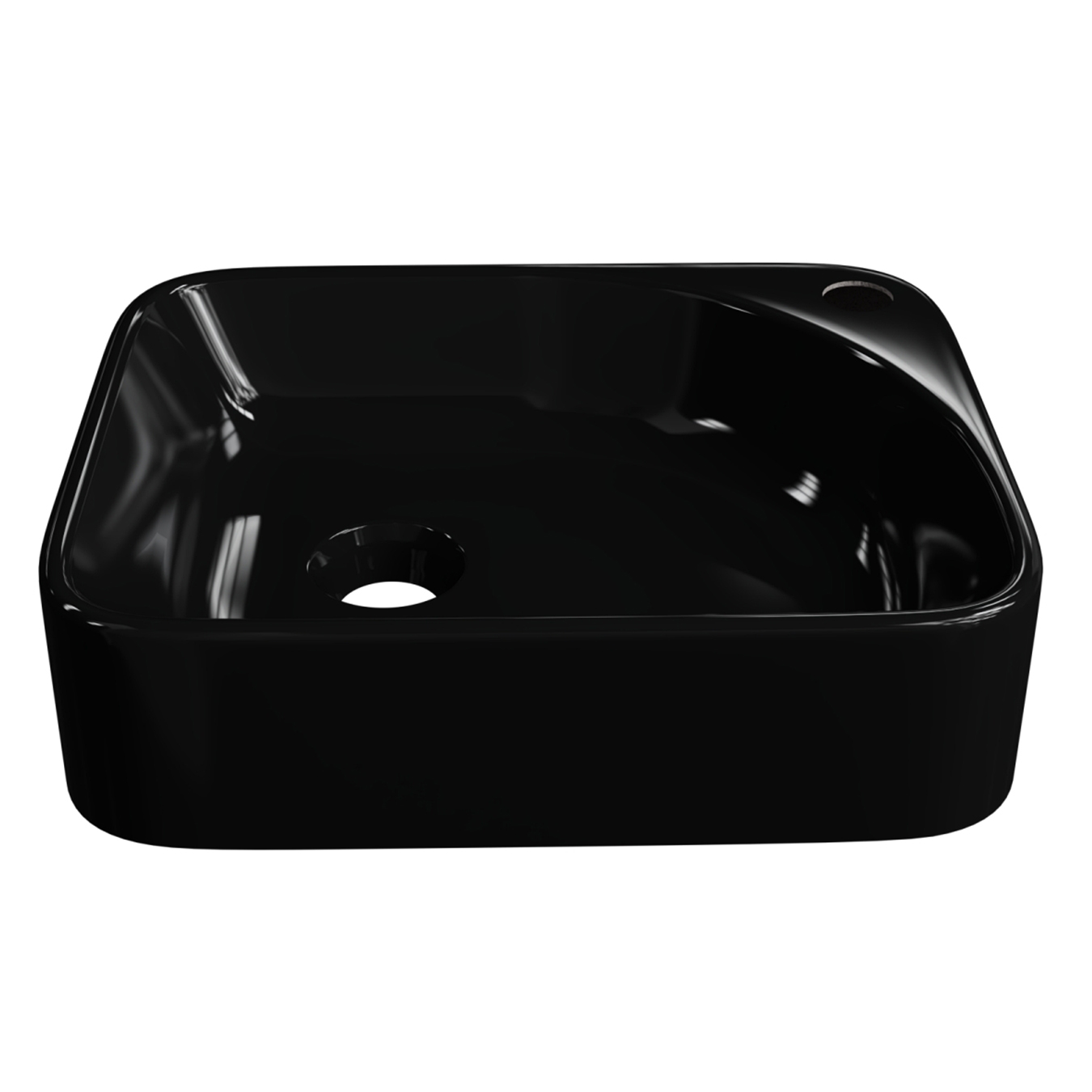 Cuba Pia Para Banheiro Retangular 36cm Jasmin C08 Preto - Mpozenato