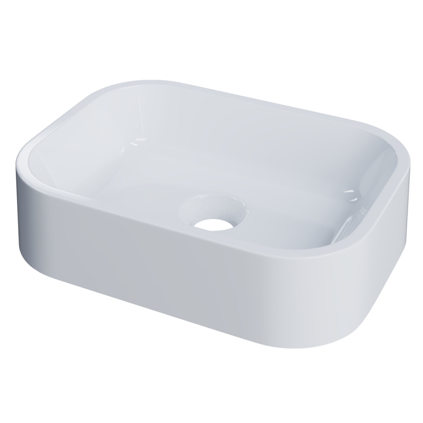 Cuba Pia Para Banheiro Retangular 38cm Dalila C08 Branco - Mpozenato