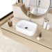 Cuba Pia Para Banheiro Retangular 38cm Dalila C08 Branco - Mpozenato