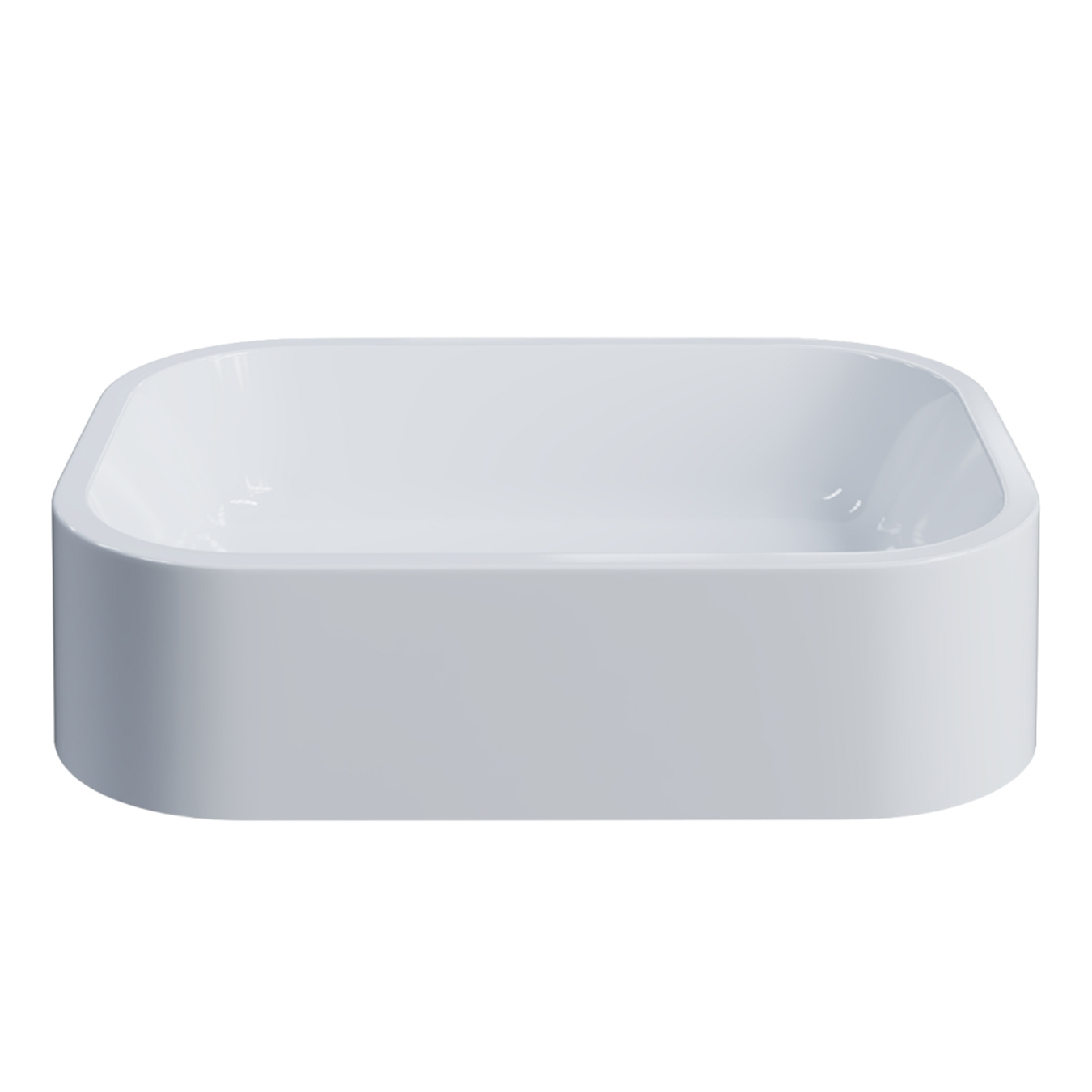 Cuba Pia Para Banheiro Retangular 38cm Dalila C08 Branco - Mpozenato