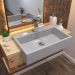 Cuba Pia Semi Encaixe para Banheiro Retangular 54cm XRT C08 Cinza - Mpozenato