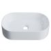 Cuba Pia de Apoio Para Banheiro Oval 43cm Hera C08 Branco - Mpozenato