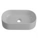 Cuba Pia de Apoio Para Banheiro Oval 43cm Hera C08 Cinza - Mpozenato