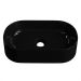 Cuba Pia de Apoio Para Banheiro Oval 43cm Hera C08 Preto - Mpozenato