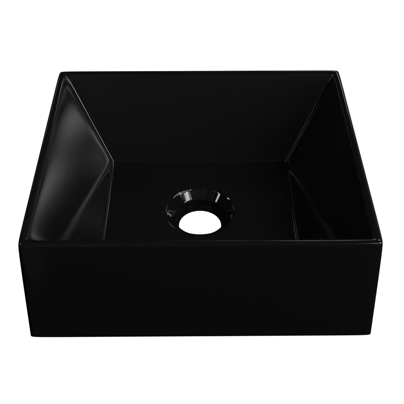 Cuba Pia de Apoio Para Banheiro Retangular 30cm Joy C08 Preto - Mpozenato