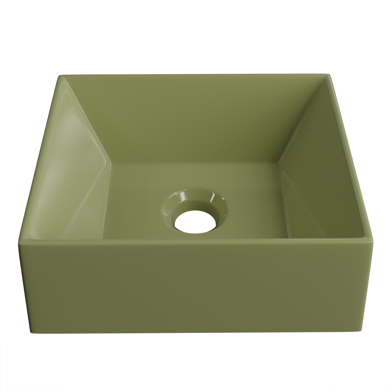 Cuba Pia de Apoio Para Banheiro Retangular 30cm Joy C08 Verde - Mpozenato