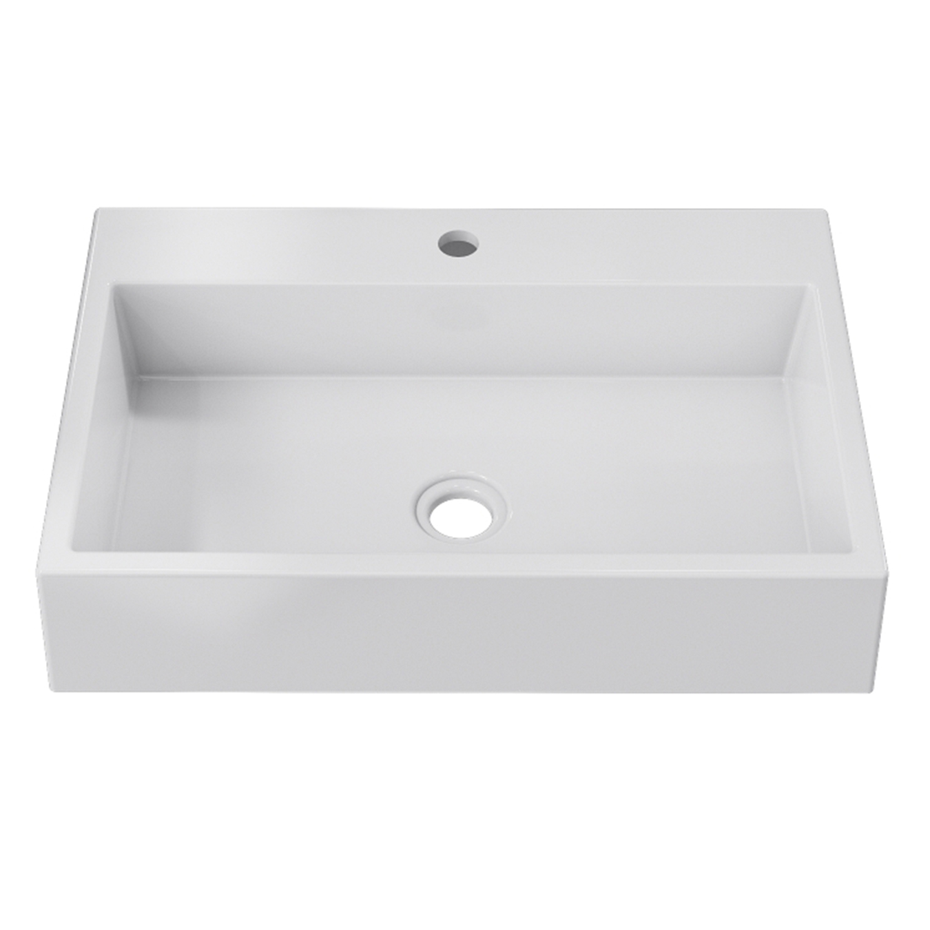Cuba Pia de Apoio Para Banheiro Retangular 55cm Ivy C08 Branco - Mpozenato