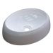 Cuba Pia de Apoio para Banheiro Oval Capri OV39W C08 Branco - Mpozenato