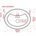 Cuba Pia de Apoio para Banheiro Oval Ox 43 C08 Azul Escuro - Mpozenato