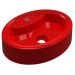 Cuba Pia de Apoio para Banheiro Oval Ox 43 C08 Vermelho - Mpozenato