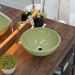 Cuba Pia de Apoio para Banheiro Redonda Bowl 35 C08 Verde Acqua - Mpozenato