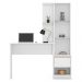 Escrivaninha Com Armário 1 Porta 1 Gaveta Office Morada D02 Branco - Mpozenato
