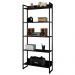 Estante 5 Prateleiras Studio Industrial M18 Preto - Mpozenato