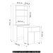 Estante Escrivaninha Para Escritório Home Office Salt Preto Z06 - Mpozenato