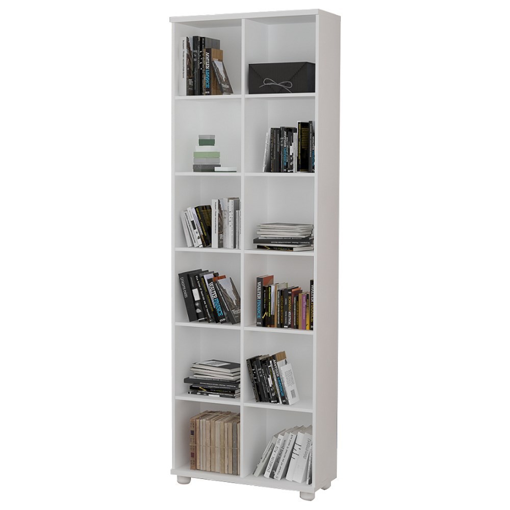 Estante Livreiro Multiuso 12 Nichos Legend F04 Branco - Mpozenato