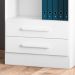 Estante Livreiro Multiuso 2 Gavetas e 5 Prateleiras Fancy Q01 Branco - Mpozenato