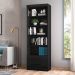 Estante Livreiro Multiuso 2 Gavetas e 5 Prateleiras Fancy Q01 Preto Fosco - Mpozenato