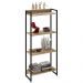 Estante Livreiro Multiuso Dynamica Industrial 60cm 4 Prateleiras C08 Carvalho - Mpozenato