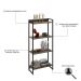Estante Livreiro Multiuso Dynamica Industrial 60cm 4 Prateleiras C08 Carvalho Dark - Mpozenato