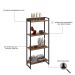 Estante Livreiro Multiuso Dynamica Industrial 60cm 4 Prateleiras C08 Nogal - Mpozenato