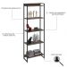Estante Livreiro Multiuso Dynamica Industrial 60cm 5 Prateleiras C08 Carvalho Dark - Mpozenato
