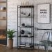 Estante Livreiro Multiuso Dynamica Industrial 60cm 5 Prateleiras C08 Preto Ônix - Mpozenato