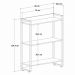 Estante Livreiro Multiuso Dynamica Industrial 80cm 3 Prateleiras C08 Nogal - Mpozenato