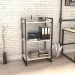 Estante Livreiro Multiuso Prisma Estilo Industrial 60cm 3 Prateleiras C08 Snow - Mpozenato