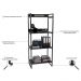 Estante Livreiro Multiuso Prisma Estilo Industrial 60cm 4 Prateleiras C08 Preto Onix - Mpozenato