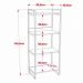 Estante Livreiro Multiuso Prisma Estilo Industrial 60cm 4 Prateleiras C08 Preto Onix - Mpozenato