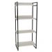 Estante Livreiro Multiuso Prisma Estilo Industrial 60cm 4 Prateleiras C08 Snow - Mpozenato