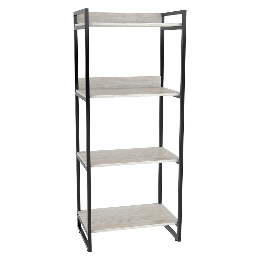 Estante Livreiro Multiuso Prisma Estilo Industrial 60cm 4 Prateleiras C08 Snow - Mpozenato