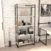 Estante Livreiro Multiuso Prisma Estilo Industrial 80cm 5 Prateleiras C08 Snow - Mpozenato