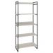 Estante Livreiro Multiuso Prisma Estilo Industrial 80cm 5 Prateleiras C08 Snow - Mpozenato