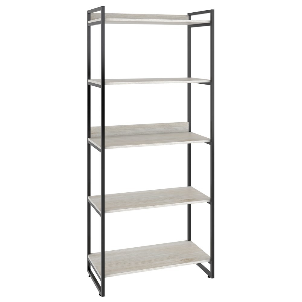 Estante Livreiro Multiuso Prisma Estilo Industrial 80cm 5 Prateleiras C08 Snow - Mpozenato