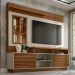 Estante Painel Para TV 60 Pol com LED 200cm Dora L06 Jatobá/Off White - Mpozenato